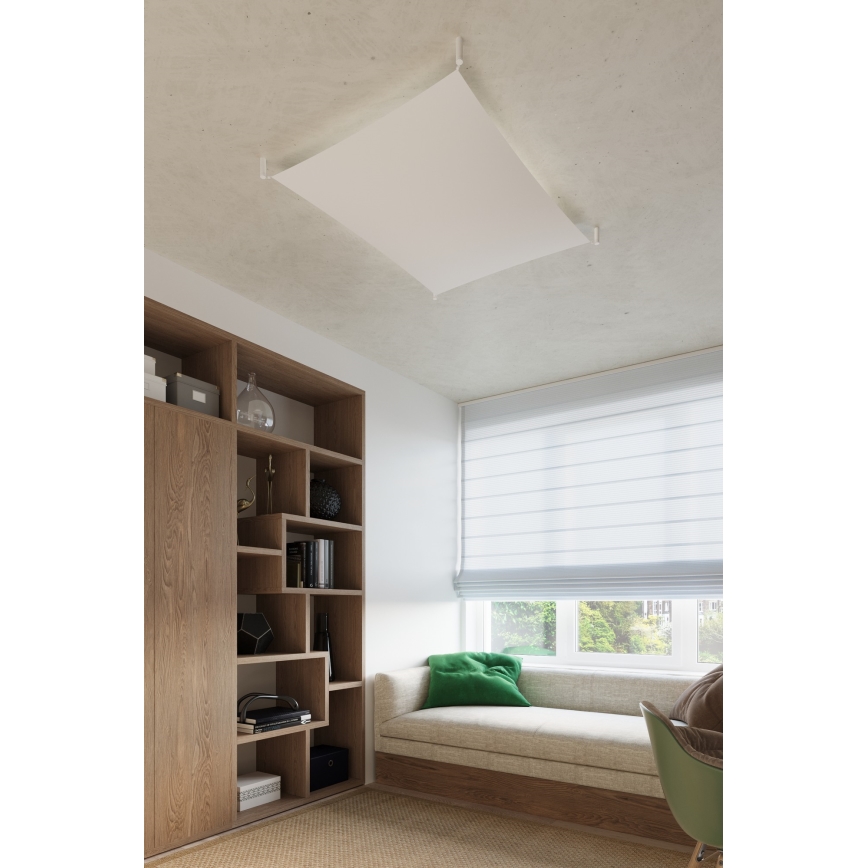 LED Ceiling Light LUNA 2xG13/8.5W/230V 80x105 cm White