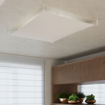 LED Ceiling Light LUNA 4x G13/8.5W/230V 105x105 cm White