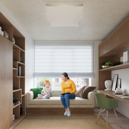 LED ceiling light LUNA 6xG13/8.5W/230V 140x140 cm white