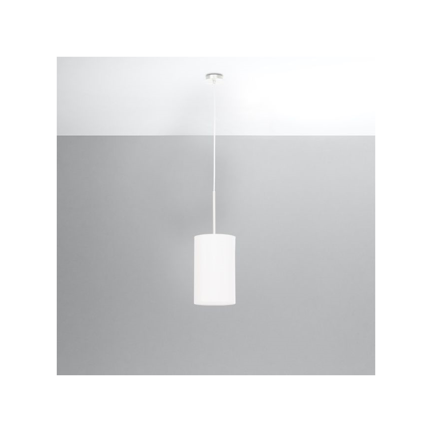 Chandelier on a string OTTO 1xE27/60W/230V d. 15 cm white