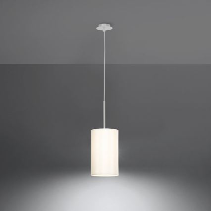 Chandelier on a string OTTO 1xE27/60W/230V d. 15 cm white