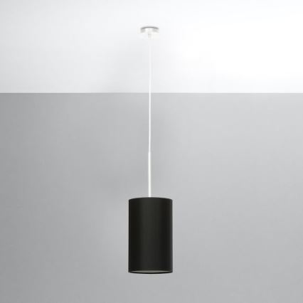 Chandelier on a string OTTO 1xE27/60W/230V d. 15 cm black