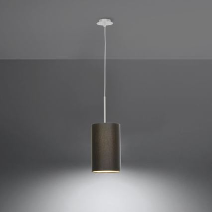 Chandelier on a string OTTO 1xE27/60W/230V d. 15 cm black