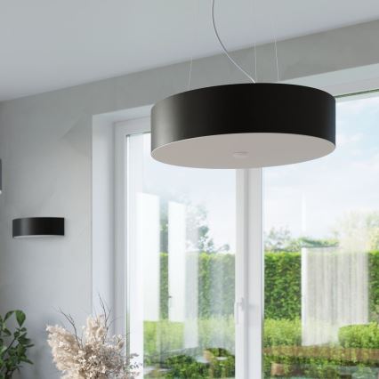 Chandelier on a string SKALA 3xE27/60W/230V d. 30 cm black