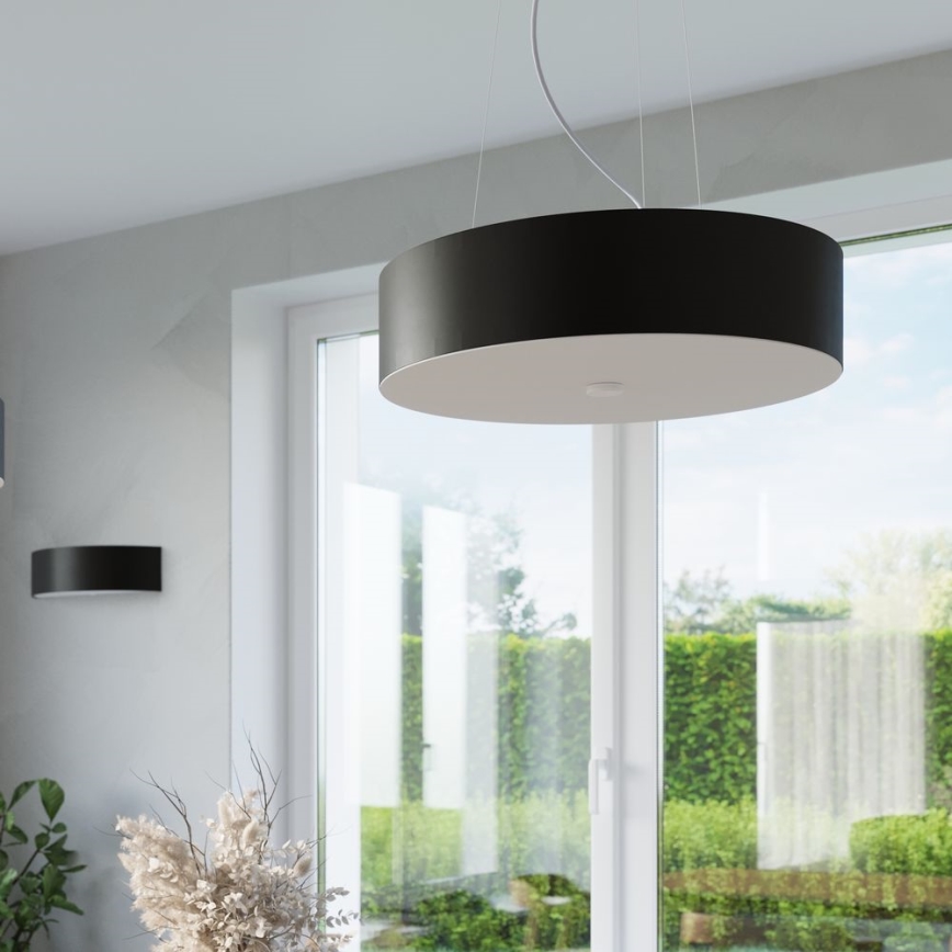 Chandelier on a string SKALA 3xE27/60W/230V d. 30 cm black