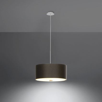 Chandelier on a string SKALA 3xE27/60W/230V d. 30 cm black