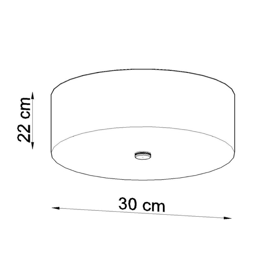 Ceiling light SKALA 3xE27/60W/230V d. 30 cm white