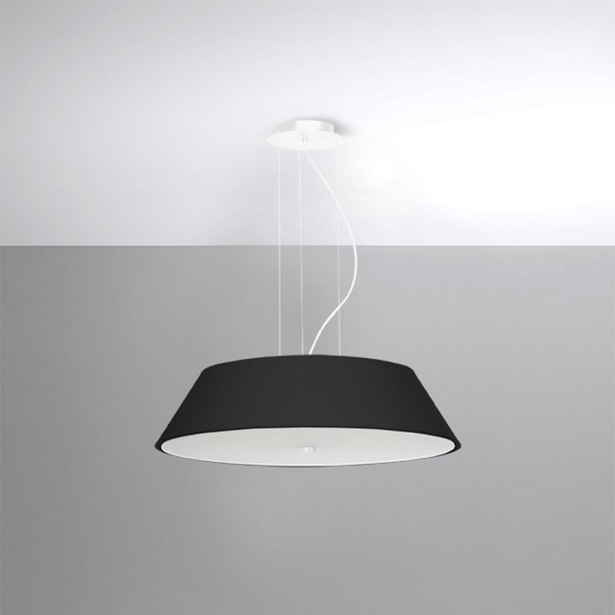 Chandelier on a string VEGA 5xE27/60W/230V d. 60 cm black