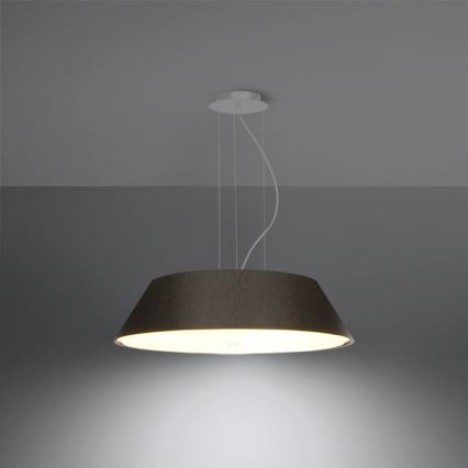 Chandelier on a string VEGA 5xE27/60W/230V d. 60 cm black