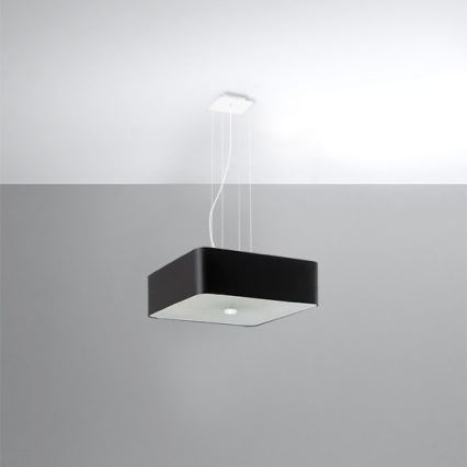 Chandelier on a string LOKKO 5xE27/60W/230V 45 cm black