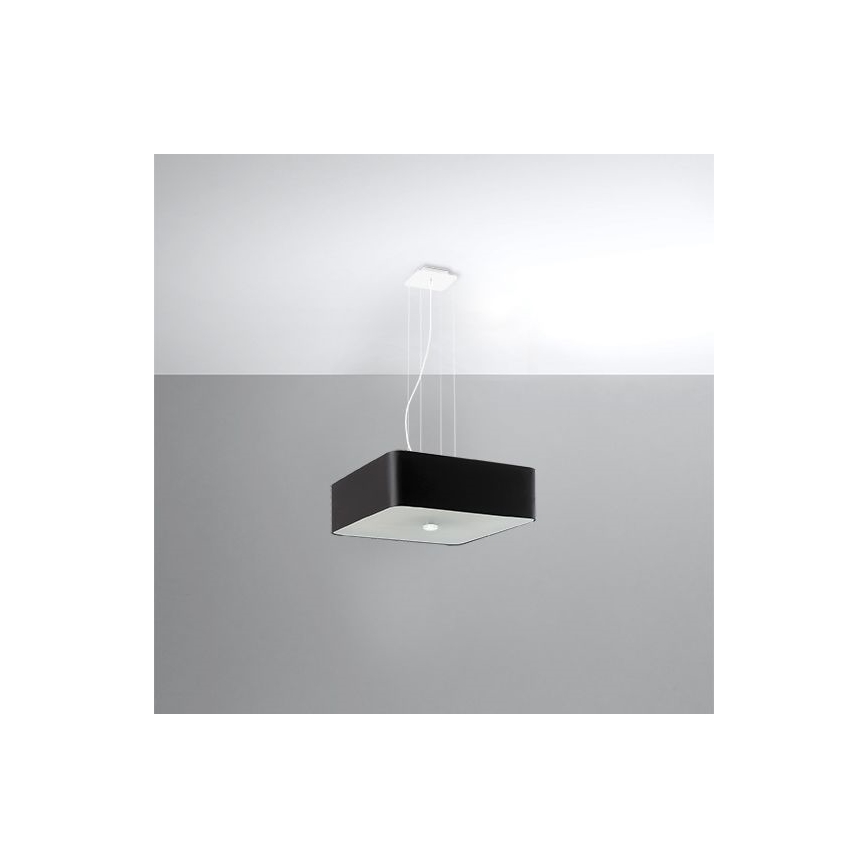 Chandelier on a string LOKKO 5xE27/60W/230V 45 cm black