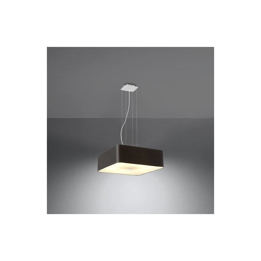 Chandelier on a string LOKKO 5xE27/60W/230V 45 cm black