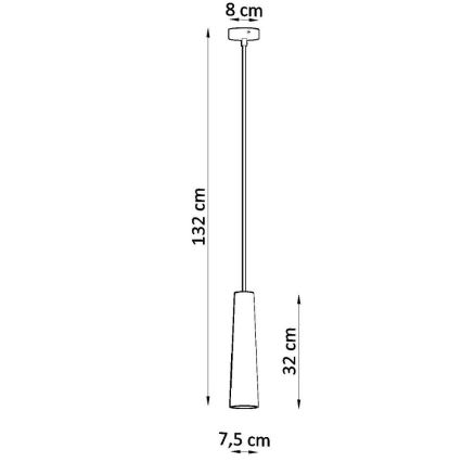 Chandelier on a string ELECTRA 1xGU10/40W/230V