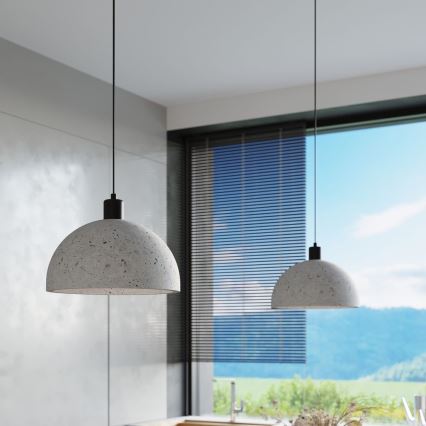 Chandelier on a string PABLITO 1xE27/60W/230V concrete