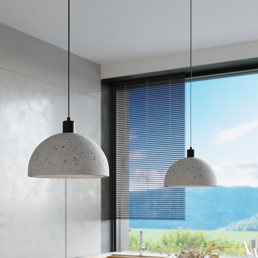 Chandelier on a string PABLITO 1xE27/60W/230V concrete