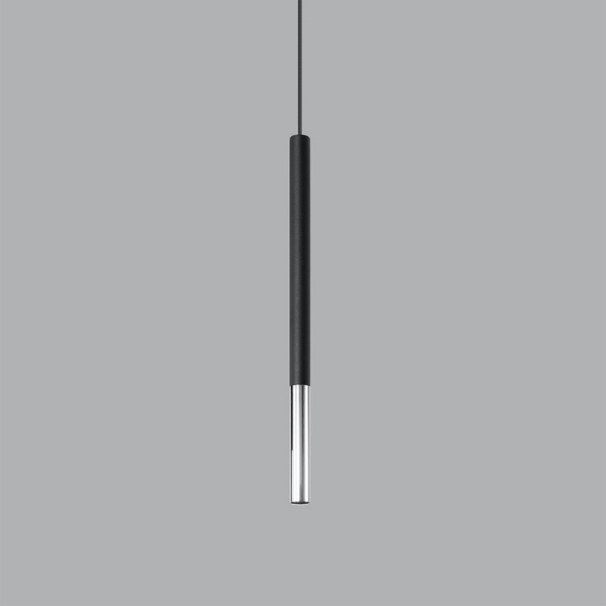 Chandelier on a string MOSAIC 1xG9/12W/230V black/shiny chrome