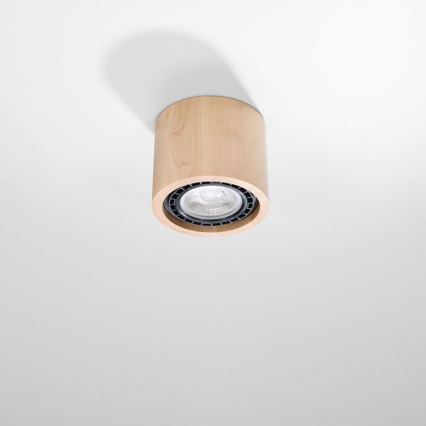Ceiling light BASIC AR111 1xGU10/40W/230V beech