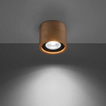 Ceiling light BASIC AR111 1xGU10/40W/230V beech