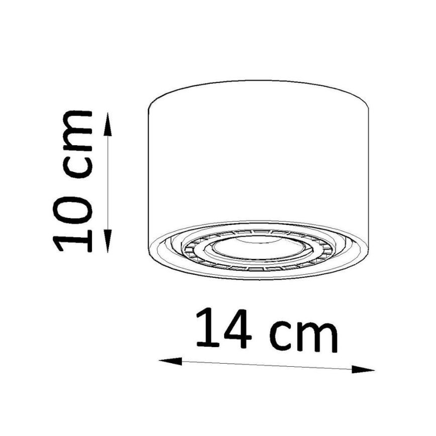 Ceiling light BASIC AR111 1xGU10/40W/230V beech