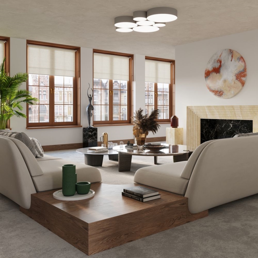 Ceiling light ARENA 4xE27/60W/230V grey