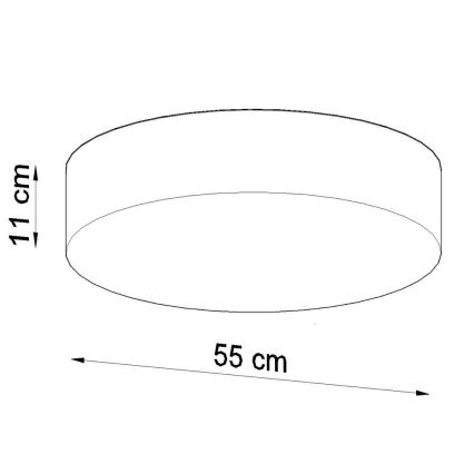 Ceiling light ARENA 4xE27/60W/230V grey