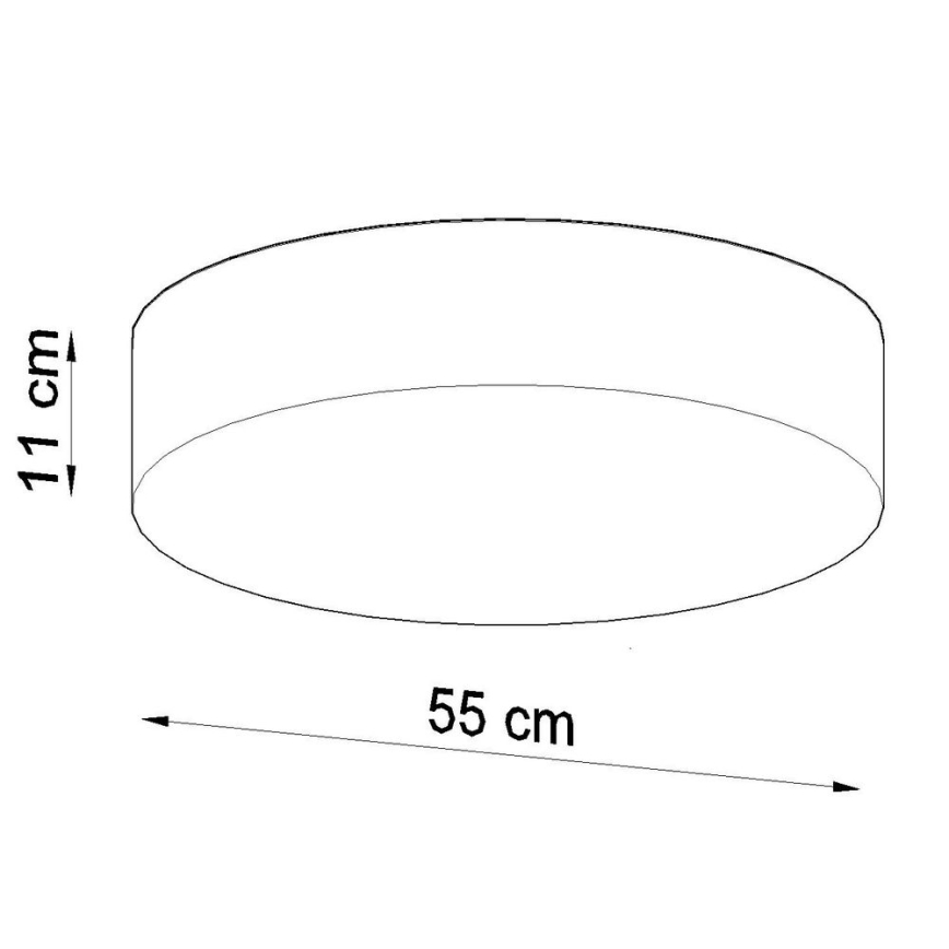 Ceiling light ARENA 4xE27/60W/230V grey