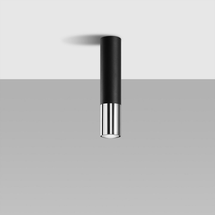 Spotlight LOOPEZ 1xGU10/10W/230V black/shiny chrome