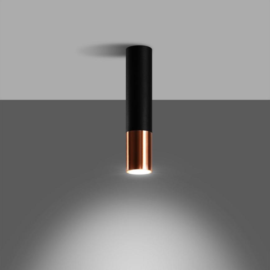 Spotlight LOOPEZ 1xGU10/10W/230V black/copper