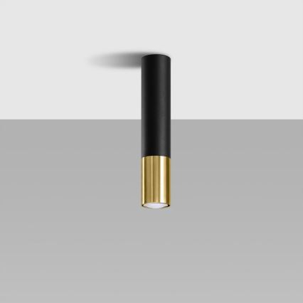 Spotlight LOOPEZ 1xGU10/10W/230V black/gold