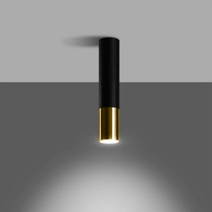 Spotlight LOOPEZ 1xGU10/10W/230V black/gold
