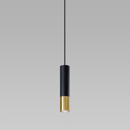 Chandelier on a string LOOPEZ 1xGU10/40W/230V black/gold
