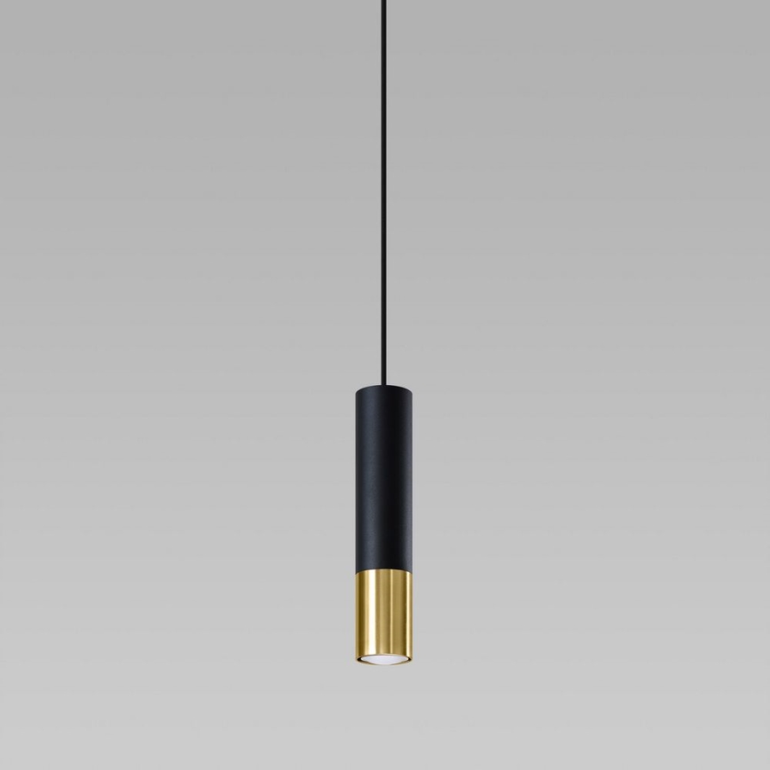 Chandelier on a string LOOPEZ 1xGU10/40W/230V black/gold