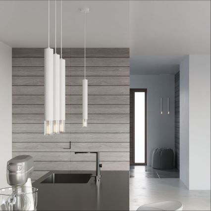 Chandelier on a string VIZIER 1xG9/12W/230V white