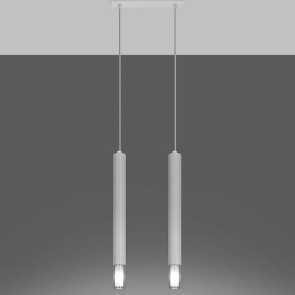 Chandelier on a string VIZIER 2xG9/40W/230V white