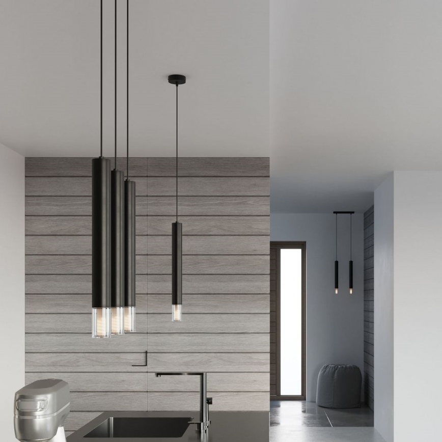 Chandelier on a string VIZIER 1xG9/40W/230V black