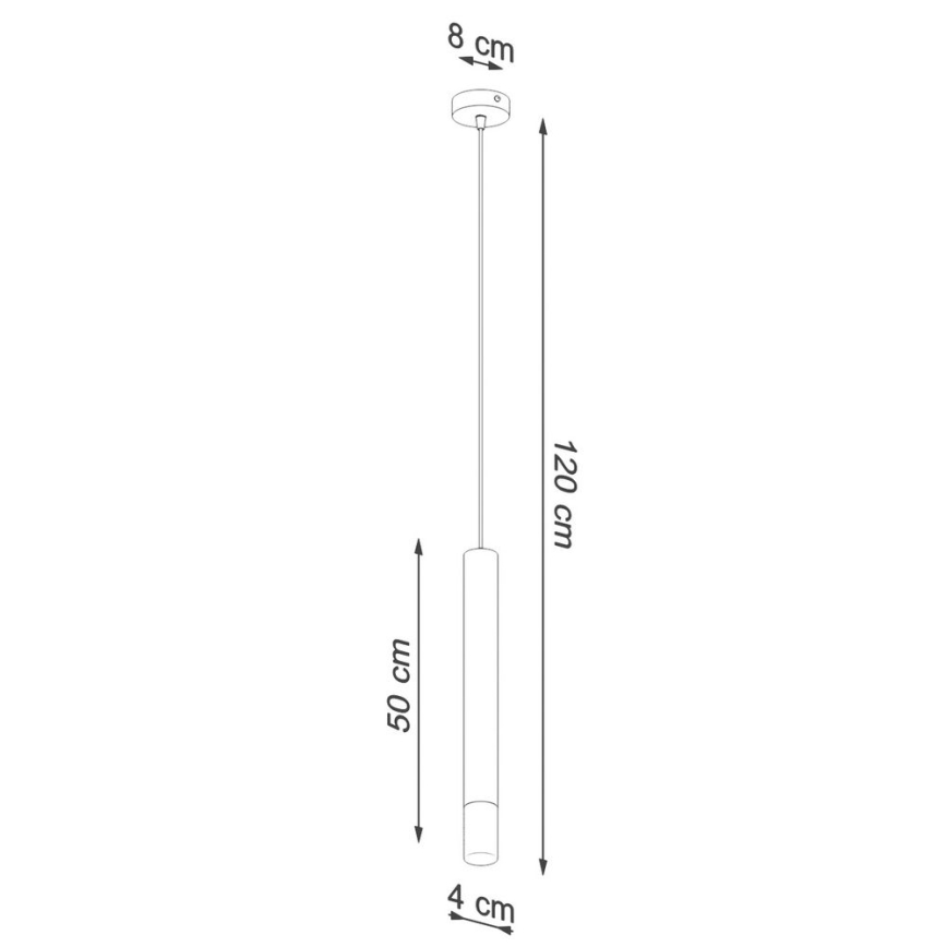 Chandelier on a string VIZIER 1xG9/40W/230V black