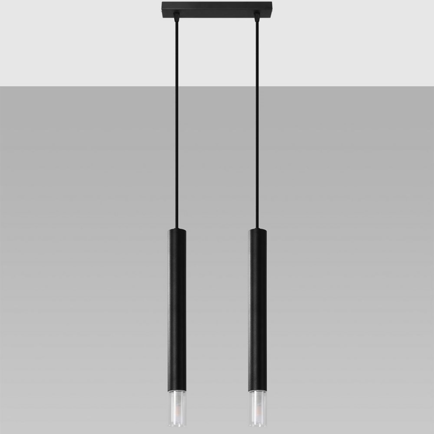 Chandelier on a string VIZIER 2xG9/40W/230V black