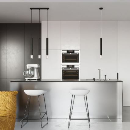 Chandelier on a string VIZIER 3xG9/12W/230V black