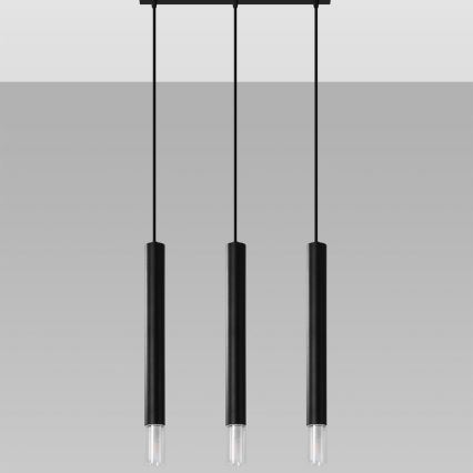 Chandelier on a string VIZIER 3xG9/12W/230V black
