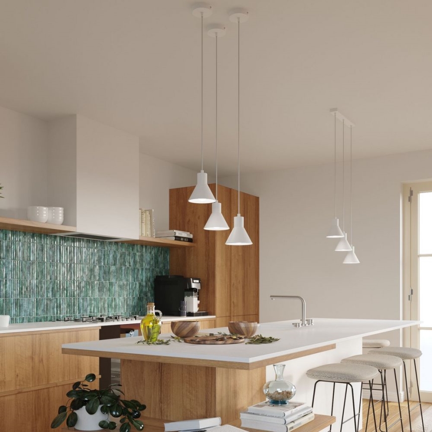 Chandelier on a string TALEJA 1xE27/60W/230V white