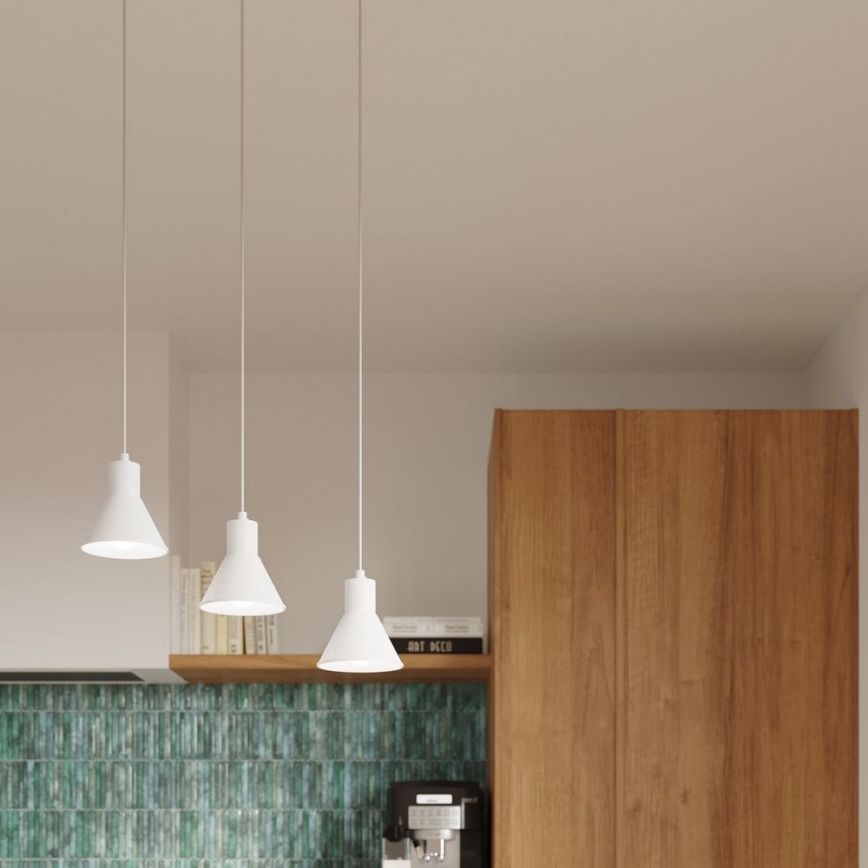 Chandelier on a string TALEJA 1xE27/60W/230V white