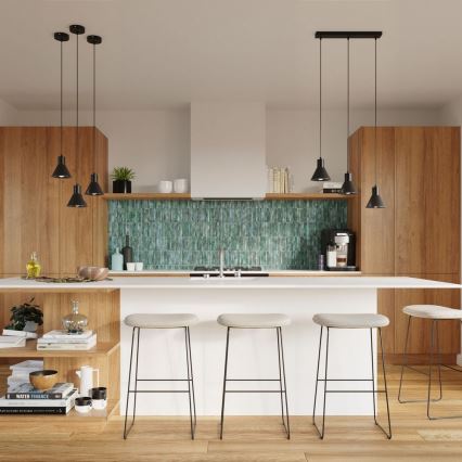 Chandelier on a string TALEJA 1xE27/60W/230V black