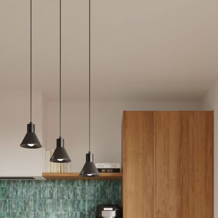 Chandelier on a string TALEJA 1xE27/60W/230V black