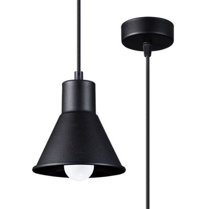 Chandelier on a string TALEJA 1xE27/60W/230V black