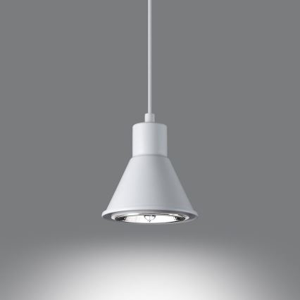 Chandelier on a string TAZILA 1xES111/60W/230V white