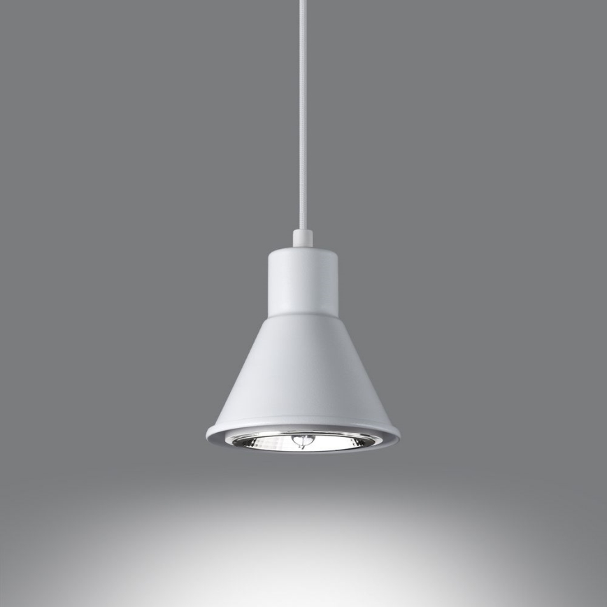 Chandelier on a string TAZILA 1xES111/60W/230V white