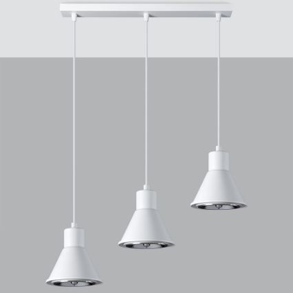 Chandelier on a string TAZILA 3xES111/60W/230V white