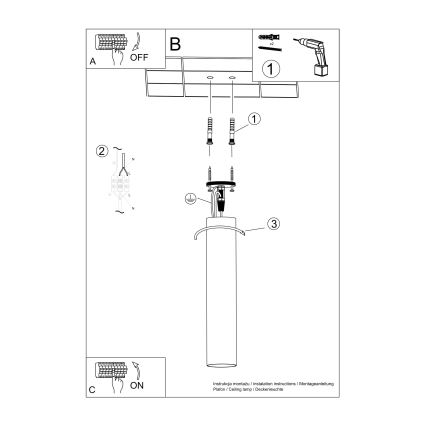 Spotlight LAGOS 1xGU10/10W/230V 10 cm white
