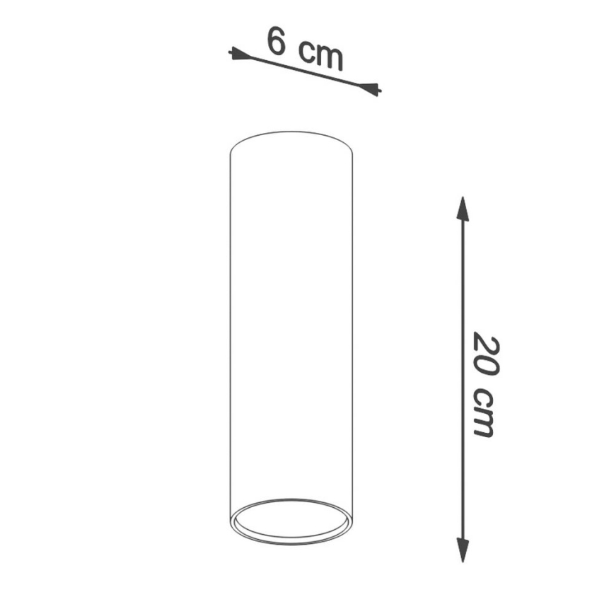 Spotlight LAGOS 1xGU10/10W/230V 20 cm white