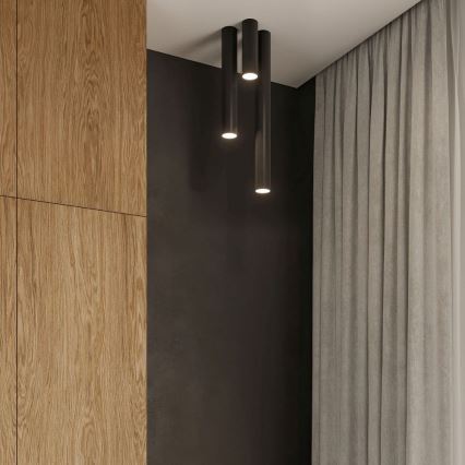 Spotlight LAGOS 1xGU10/10W/230V 10 cm black
